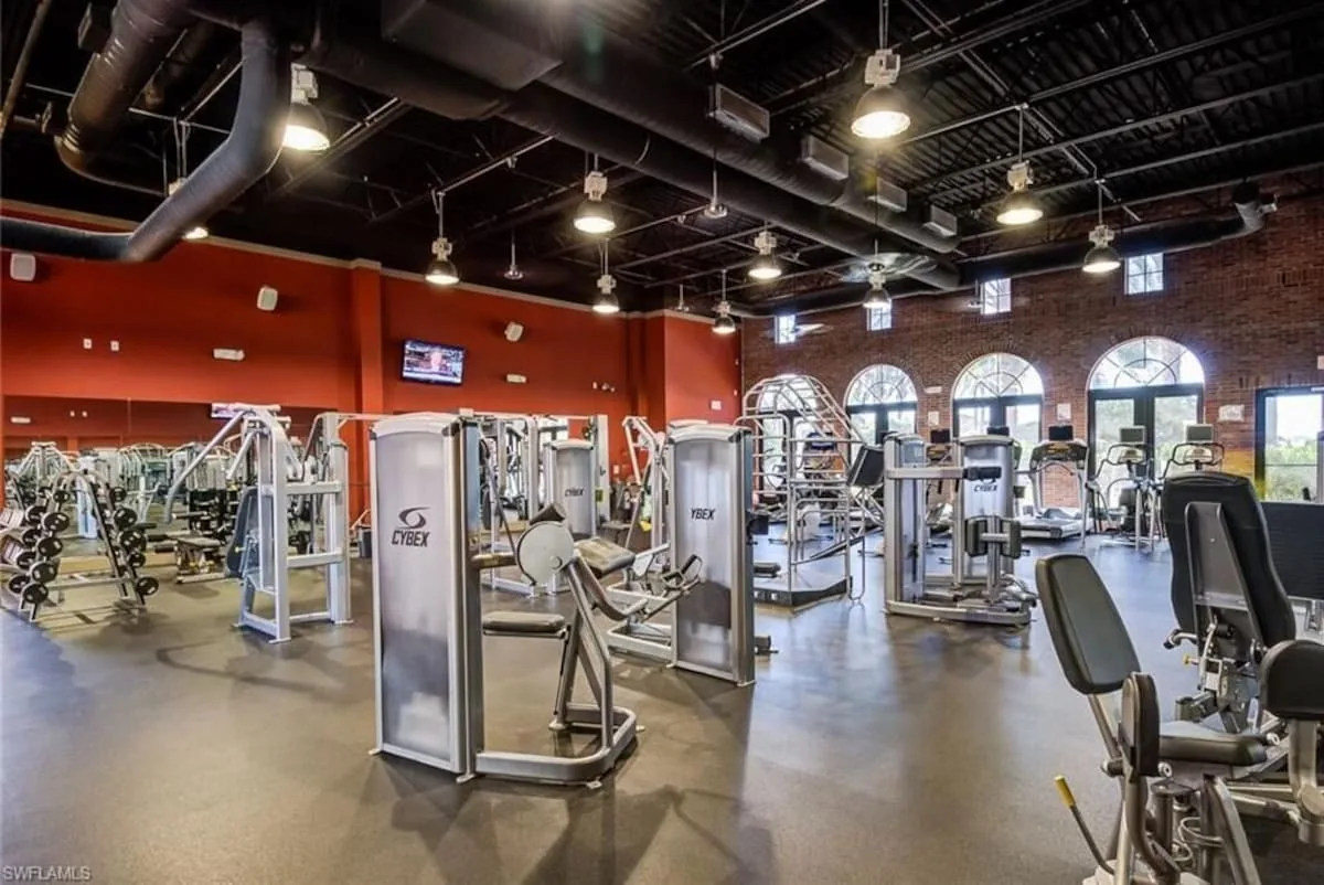 Paseo fitness center with weight machines, free weights and cardio equipment